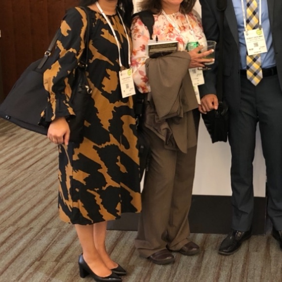 Who What Wear Balloon Sleeve Oversized Pattern Shift Dress - Picture 4 of 4